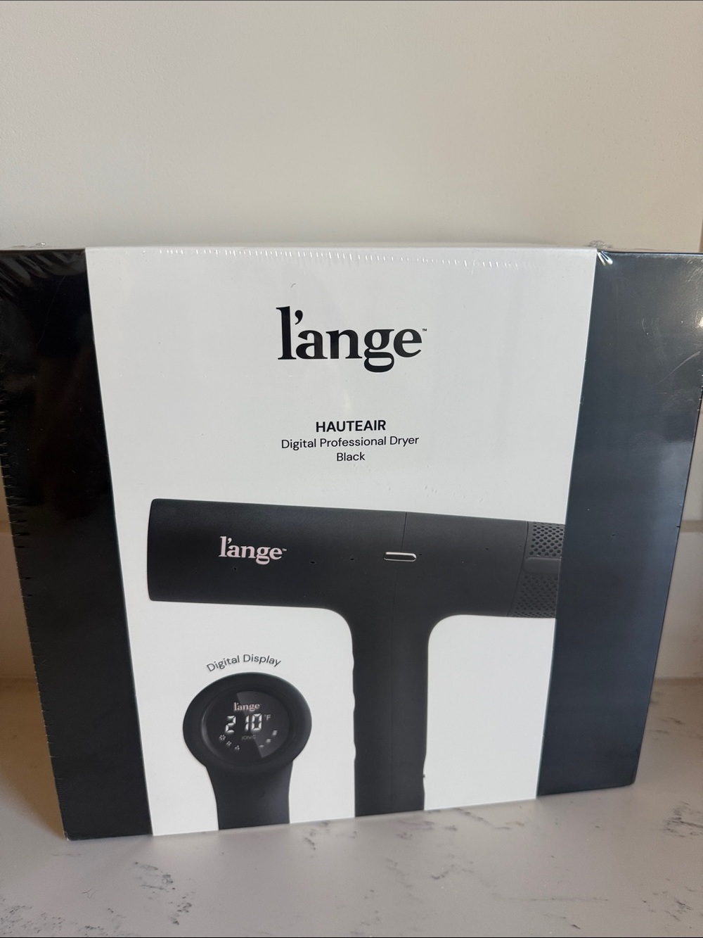 L'ange HauteAir Digital Professional Hair Dryer in black NWT